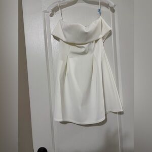 Lena White Off-Shoulder Dress